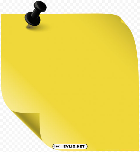 sticky note yellow PNG for online use