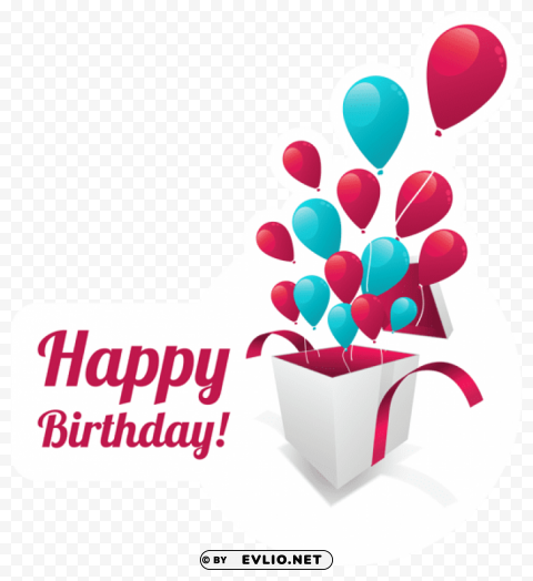 happy birthday text stickerpicture PNG high resolution free
