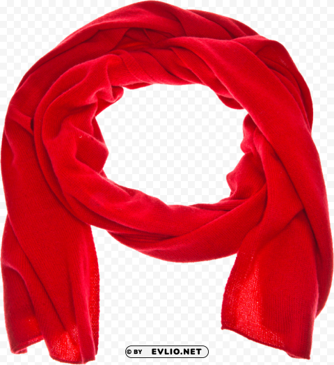 red scarf Isolated Illustration in HighQuality Transparent PNG