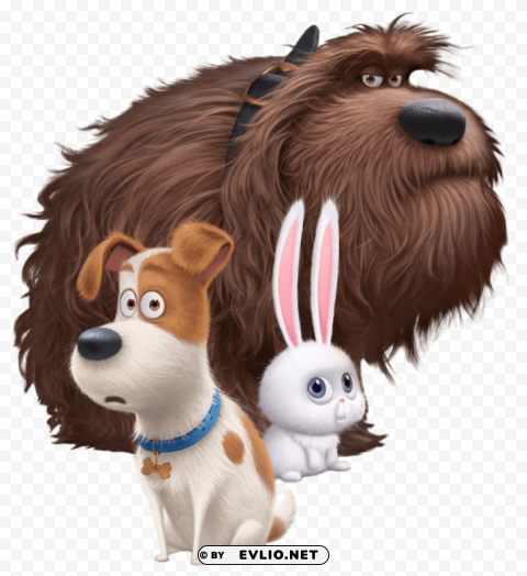 the secret life of pets PNG Isolated Subject on Transparent Background clipart png photo - 2507ae0a