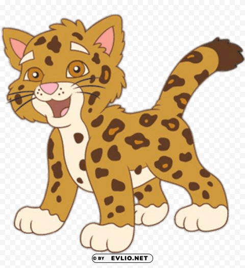 Baby Jaguar ClearCut Background Isolated PNG Art
