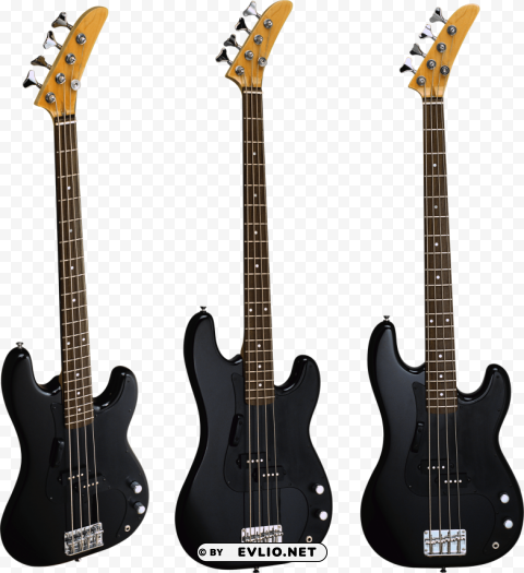 black electric guitar Transparent background PNG images comprehensive collection