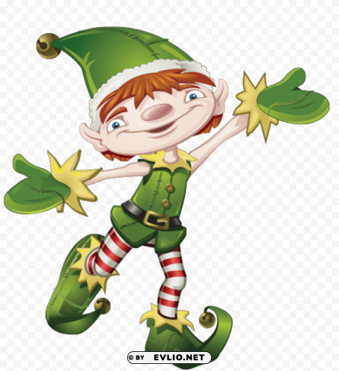 elf PNG with cutout background
