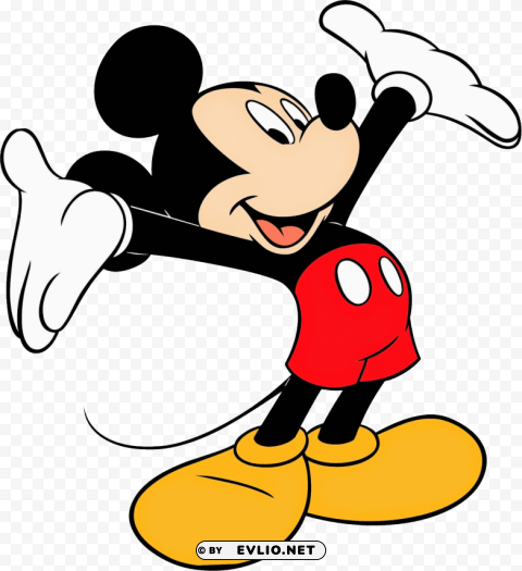 Mickey Mouse Happy PNG With No Cost