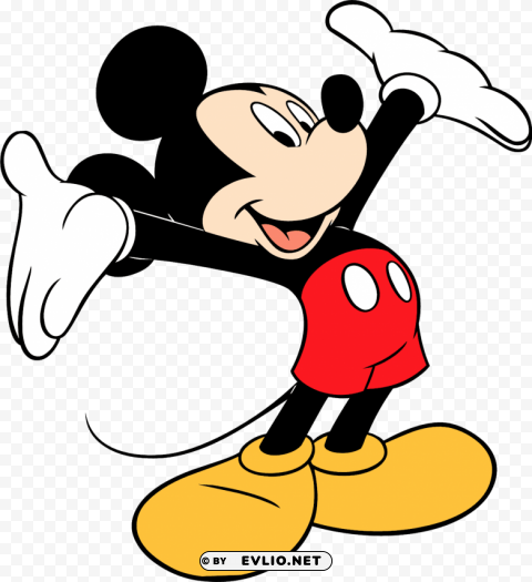 Mickey Mouse High Resolution Transparent PNG Isolated Graphic Element