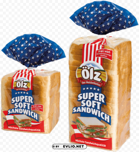 Ölz super soft sandwich PNG transparent elements package