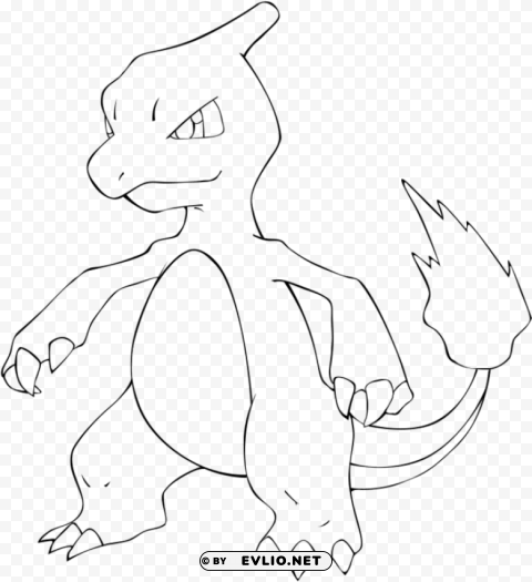 pokemon charmeleon coloring pages Clear PNG pictures broad bulk