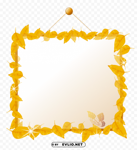 autumn frame PNG with clear background set clipart png photo - 4ea480d6