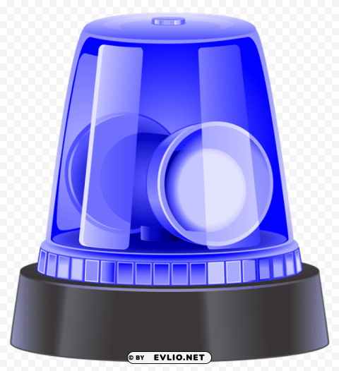 blue police siren Background-less PNGs