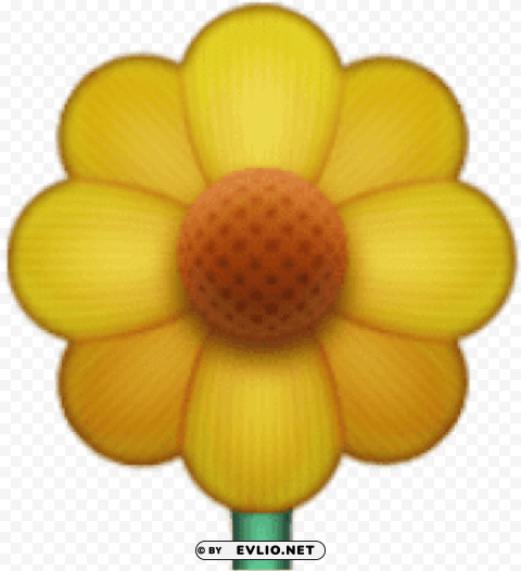emoji iphone flor PNG with Isolated Transparency