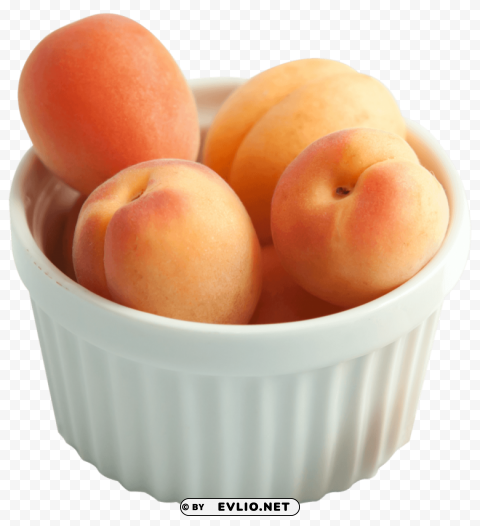 Fresh Apricots in a Bucket PNG images no background