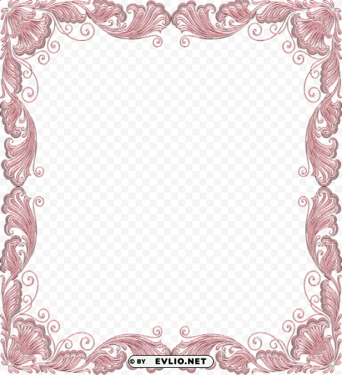 pink soft transparent frame PNG images with no attribution