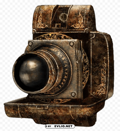 camera obscura antique camera Isolated Character in Transparent PNG