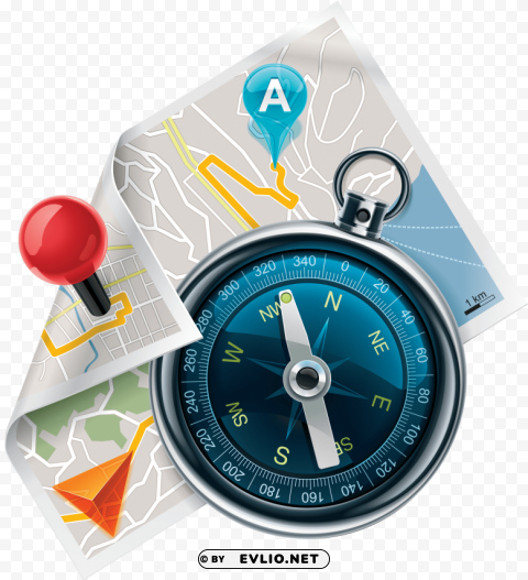 compass PNG with cutout background