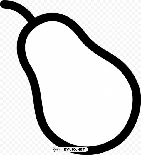 pear outline High-resolution PNG images with transparent background PNG transparent with Clear Background ID 0e812914