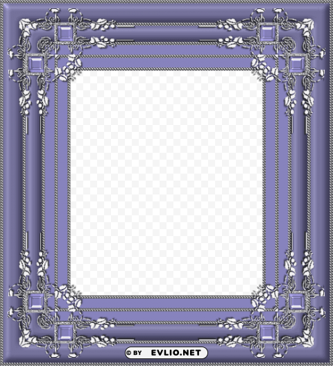 purple transparent frame PNG Isolated Object with Clear Transparency