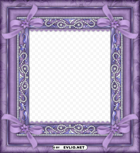 purple frame PNG transparent elements package