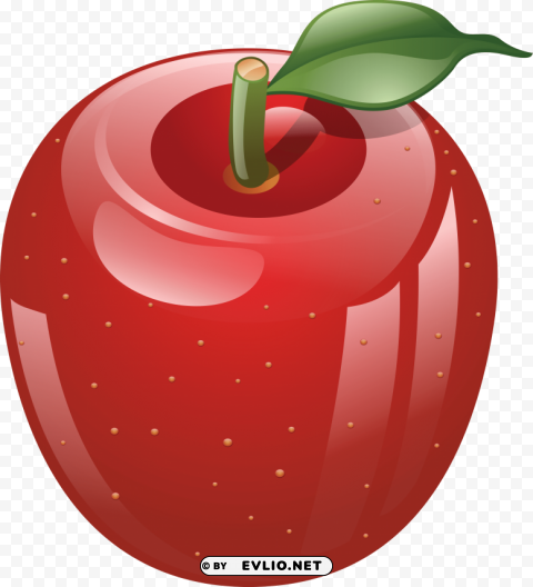 red apple Transparent Background Isolation of PNG clipart png photo - f9bf2258