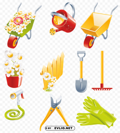 Spring Garden Collection Transparent PNG Images For Graphic Design