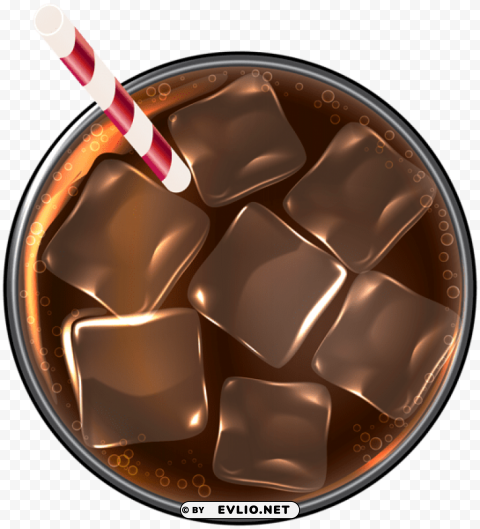 cola with ice PNG for t-shirt designs