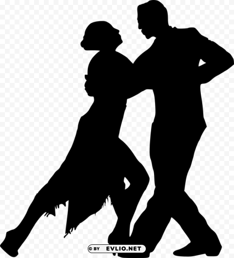 couple dancing silhouette PNG for overlays