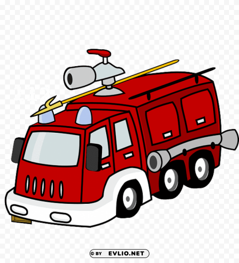 fire truck PNG Graphic Isolated on Clear Backdrop clipart png photo - 6db1e42e