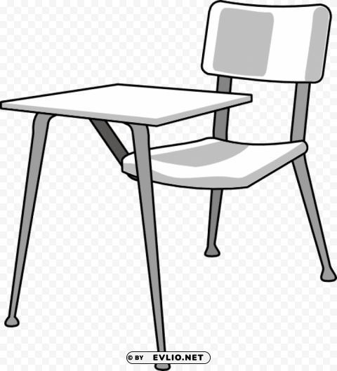 furniture school desk 7yq717 Isolated Object with Transparent Background PNG