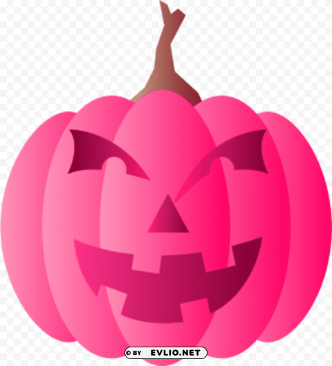 halloweenpink pumpkin HighResolution Transparent PNG Isolated Item
