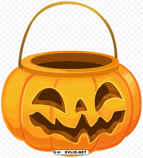 pumpkin basket Clear image PNG