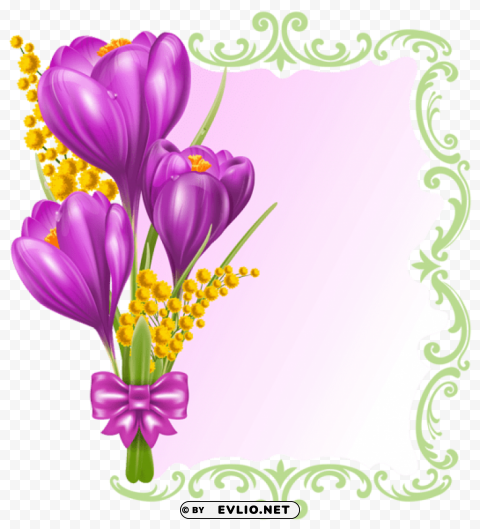 spring decorative blank Clean Background Isolated PNG Graphic Detail
