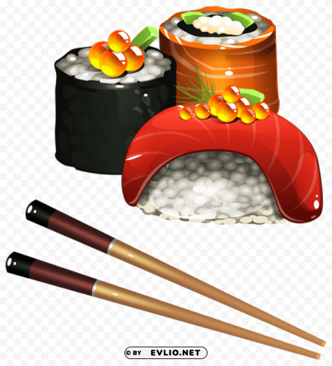 sushi set PNG images with clear alpha channel