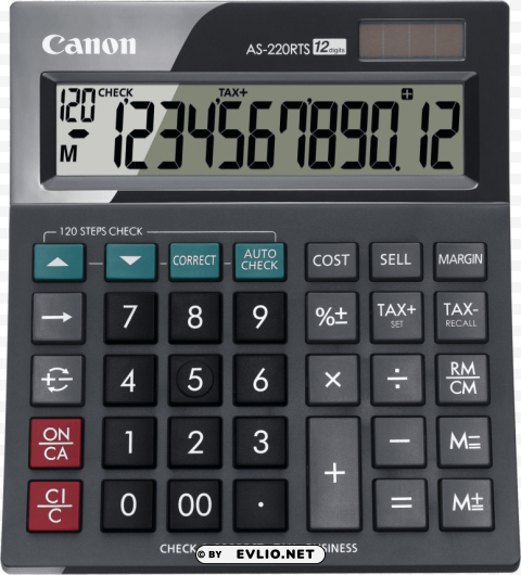Clear canon calculator Alpha channel transparent PNG PNG Image Background ID 0e348438