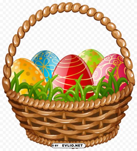 easter egg basket PNG for blog use