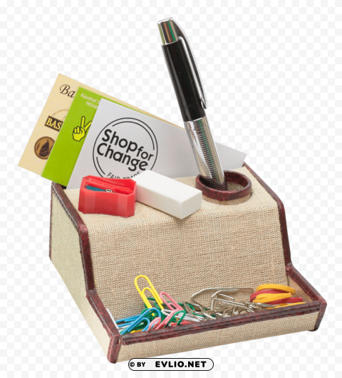 pen holder Transparent PNG Isolated Item with Detail