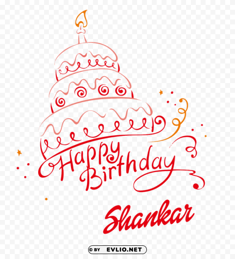 shankar happy birthday name Transparent PNG Isolated Object with Detail