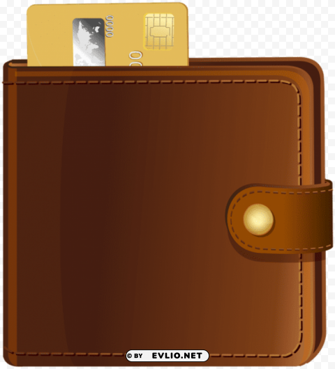wallet with credit card Isolated Artwork in Transparent PNG Format