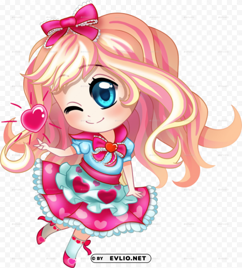 chibi girl PNG images with alpha transparency bulk PNG transparent with Clear Background ID ed0a8922