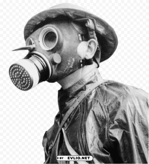 gas mask PNG for presentations