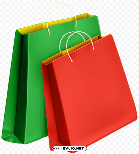 Gift Bags PNG Files With Clear Backdrop Assortment