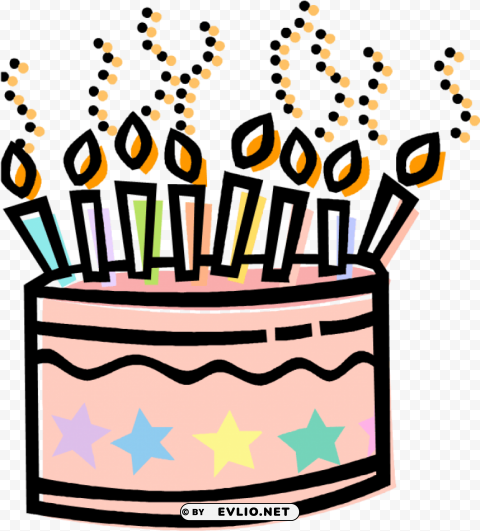 happy birthday cake animasi PNG graphics
