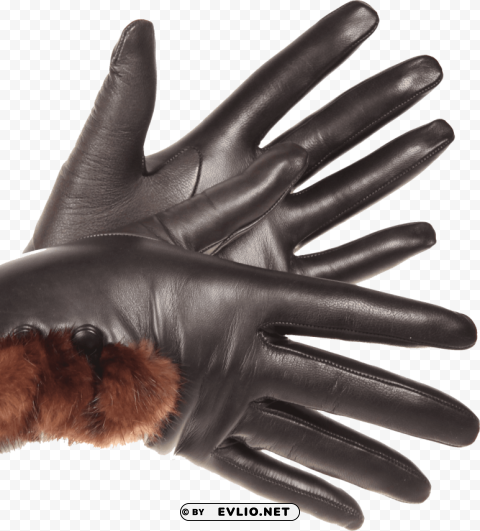 leather gloves PNG transparent images for social media