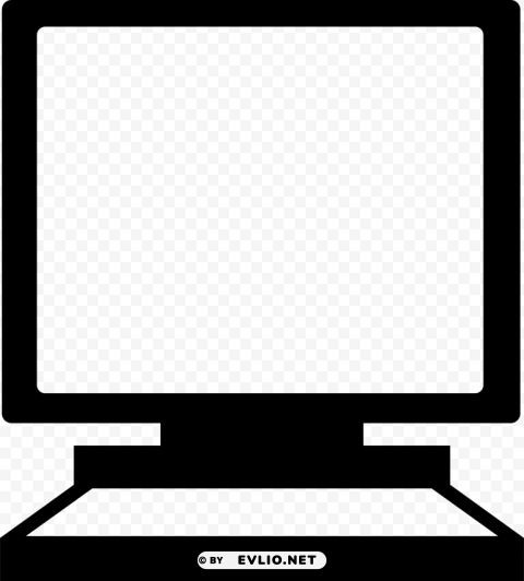 computer screen n Clear Background PNG Isolated Graphic Design