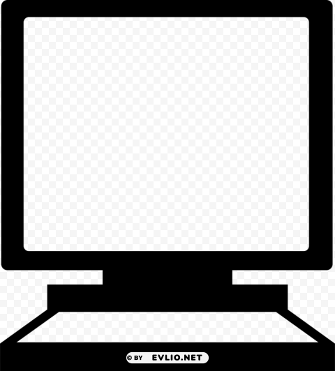 Computer Screen N Clear Background PNG Isolated Graphic Design