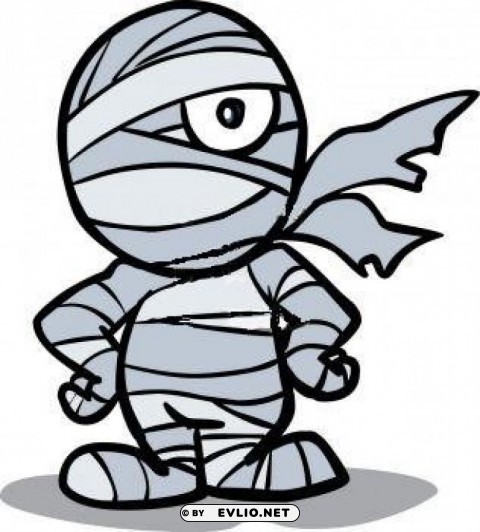 halloween mummy 2 PNG clipart with transparent background