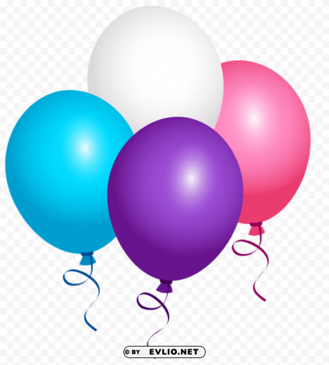 Flying Balloons PNG Images With Transparent Elements Pack