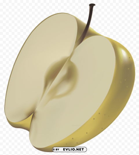 large painted yellow apple Free download PNG with alpha channel