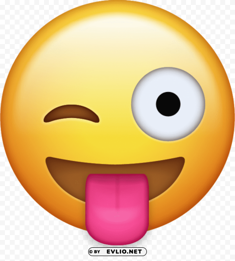 tongue_out_emoji_1 PNG Graphic with Clear Isolation