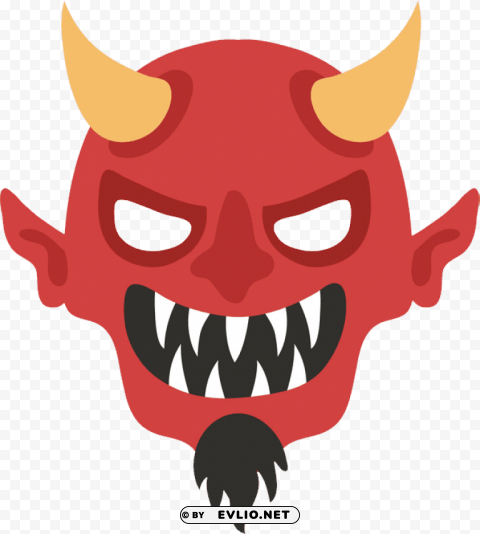 demon Clear Background Isolated PNG Icon