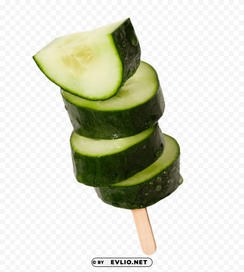 Fruit Stick Cucumber PNG images for advertising