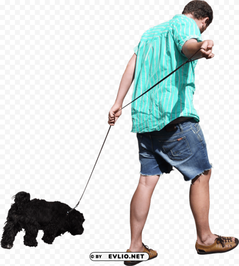 Walking The Dog Free PNG Images With Alpha Transparency